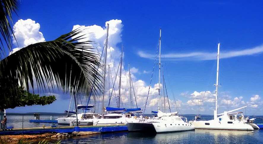 La Marina Marlin, perteneciente a la red extrahotelera del turismo, fue sometida a un procesos de mejoras en la dársena para el servicio a clientes y embarcaciones. /Foto: Internet