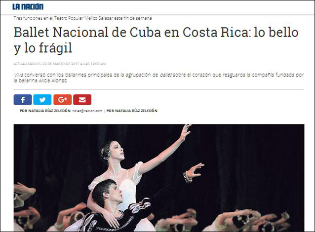 Medios locales ticos, tanto impresos como digitales, dieron cuenta del acontecimiento cultural. Asi lo vio el diario La Nación.
