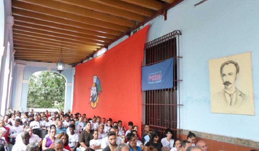 Clausura en Cienfuegos del I Encuentro Nacional de Jóvenes Martianos. / Foto: Roberto Alfonso Lara