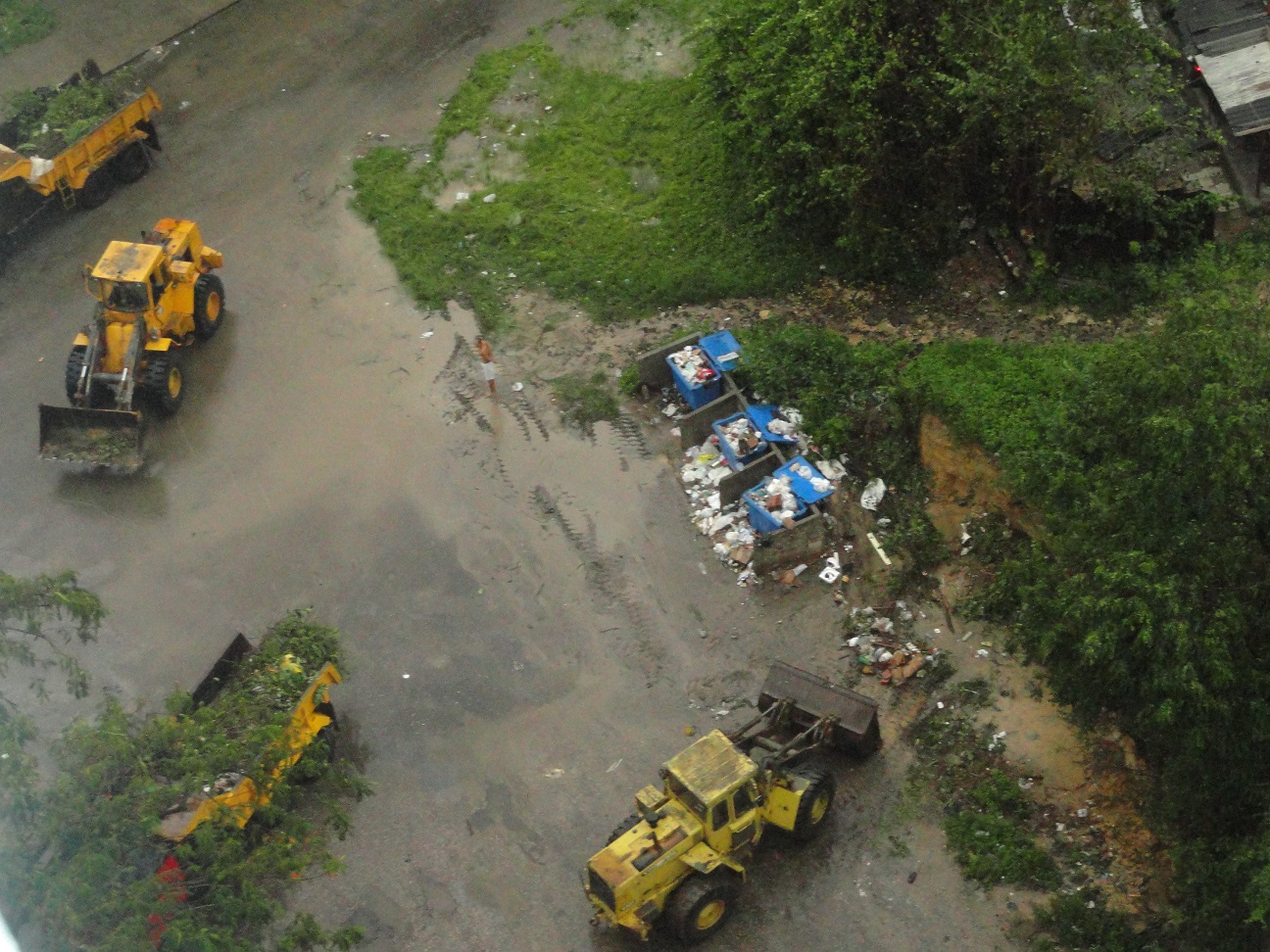 Vista aérea del depósito de basura del 18 plantas No. 15./Foto: Magalys Chaviano