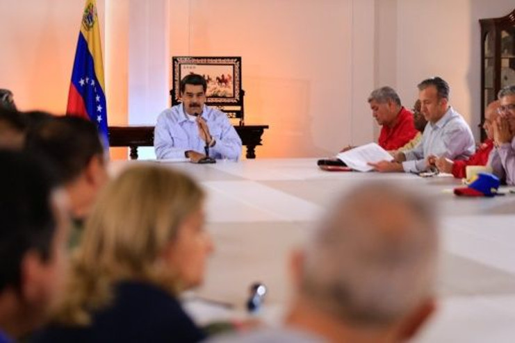 El mandatario reafirmó la disposición de su gobierno al diálogo con la oposición. /Foto: Prensa Presidencial Ven.