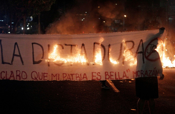 Protesta antigubernamental en Tegucigalpa, Honduras, el 19 de junio de 2019. /Foto: Jorge Cabrera (Reuters)