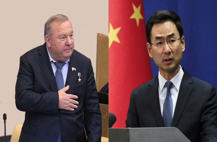 Los pronunciamientos de rechazo fueron formulados por Vladimir Shamanov, presidente del comité de Defensa de la Duma (cámara baja rusa), y Geng Shuang, vocero del Ministerio de Relaciones Exteriores de China.