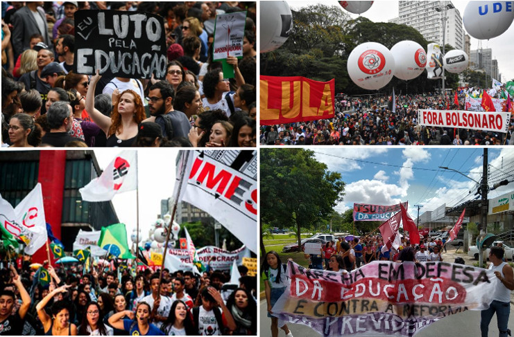 Durante el gobierno del presidente Jair Bolsonaro, la población se ha manifestado en varias oportunidades en contra de sus políticas de recorte social./Foto: Collage de Internet