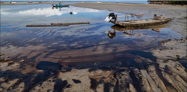 Las autoridades brasileñas informaron que hasta el momento se recogieron más de cuatro mil toneladas de petróleo en más de dos mil 500 kilómetros de costas del nordeste./Foto: Infobae
