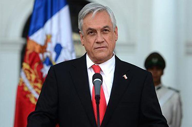 Piñera cierra el 2019 con un altísimo nivel de impopularidad entre los chilenos. /Foto: Prensa Latina
