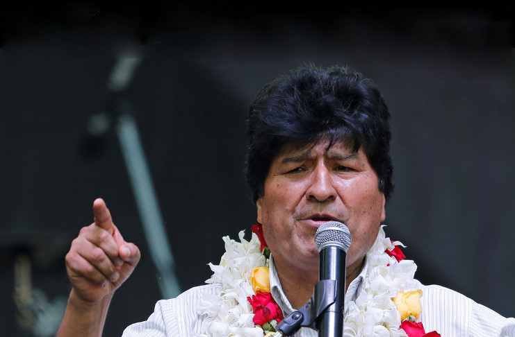 El expresidente Evo Morales durante una celebración del Día de la Fundación del Estado Plurinacional de Bolivia, en Buenos Aires, Argentina, el 22 de enero de 2020. /Foto: Mariana Greif (Reuters)