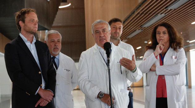 Jaime Mañalich, ministro de Salud de Chile, durante el anuncio de las tarifas que cobraran por los test del coronavirus. /Foto: Twitter ministeriosalud Chile