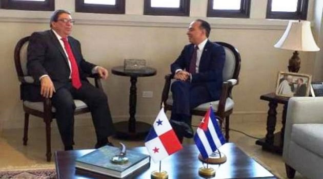 Sostienen conversaciones oficiales Cancilleres de Cuba y Panamá./Foto: Cubaminrex
