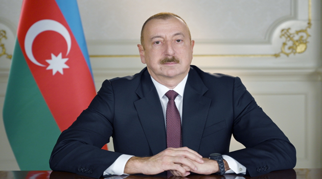 Presidente azerí, Ilham Aliyev, hoy durante la cumbre virtual del Movimiento de países No Alineados "Unidos contra la Covid-19". /Foto: Prensa Latina