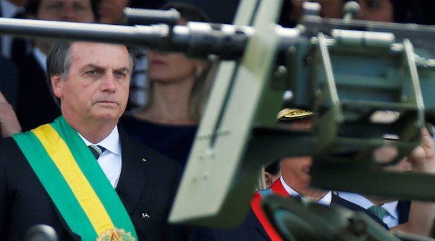 El presidente Jair Bolsonaro, el 7 de septiembre de 2019 en Brasilia, Brasil. /Foto: Adriano Machado (Reuters)