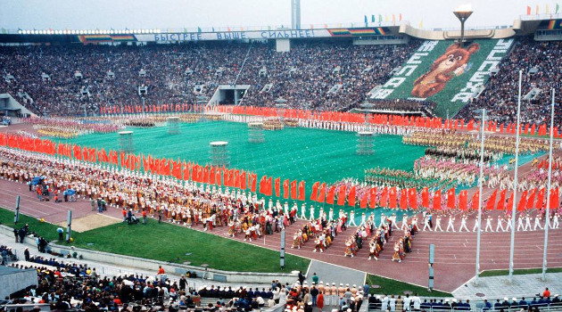 El estadio Lenin de Moscú, Rusia, 1980. /Foto: Reuters