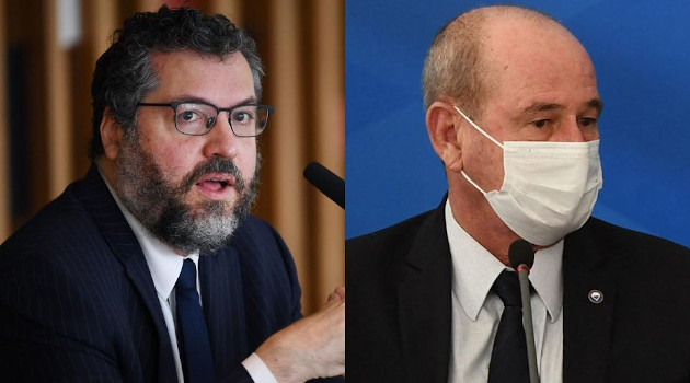 Con pocas horas de diferencia renunciaron este lunes los ministros Ernesto Araújo (Exteriores) y Fernando Azevedo e Silva (Defensa). /Foto: AFP