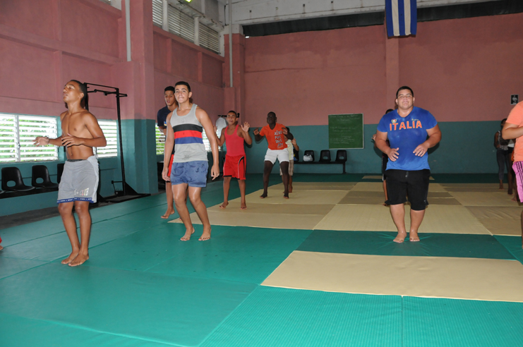 Otro de los espacios reacondicionados fue el gimnasio de judo./Foto: Juan Carlos Dorado