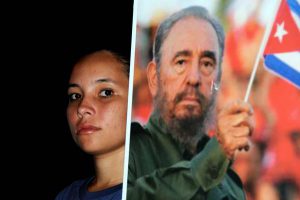 Estudiante, durante la vigilia convocada por la Universidad de Oriente, como homenaje al máximo líder de la Revolución Cubana Fidel Castro Ruz, en Santiago de Cuba, el 2 de diciembre de 2016. ACN FOTO/Omara GARCÍA MEDEROS/sdl