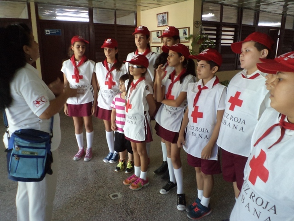 En el círculo de Interés de la Escuela Guerrillero Heroico fomentan el sentimiento universal de solidaridad. /Foto: Ismary Barcia