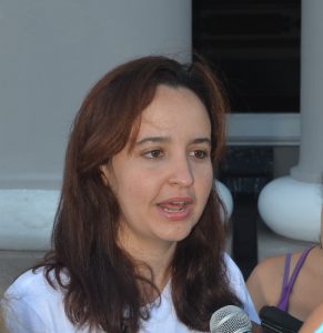 Jennifer Bello Martínez, presidenta nacional de la FEU y miembro del Consejo de Estado. Foto: Bielsa