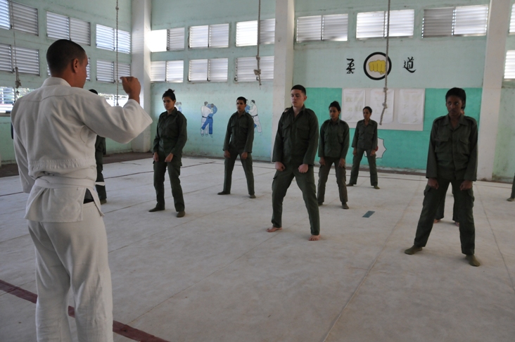 Preparación física en la Escuela militar Camilo Cienfuegos. Fotos: Juan Carlos Dorado