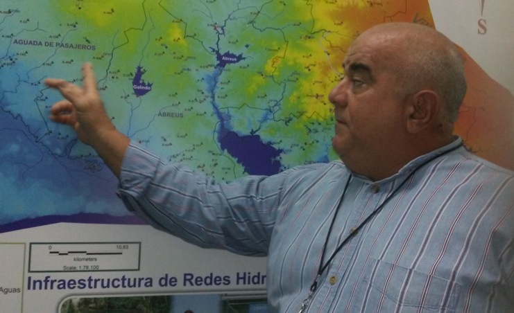 Estupiñan señala cómo la región de Aguada de Pasajeros- 1- Hanábana, donde se localizan los grandes planes arroceros de la provincia, se acerca a la cota de alerta.