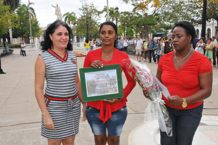 Premio Jagua 2017 en la categoría de Institución al Casino de los Congos San Antonio de Padua en Lajas. /Foto: Juan Carlos Dorado