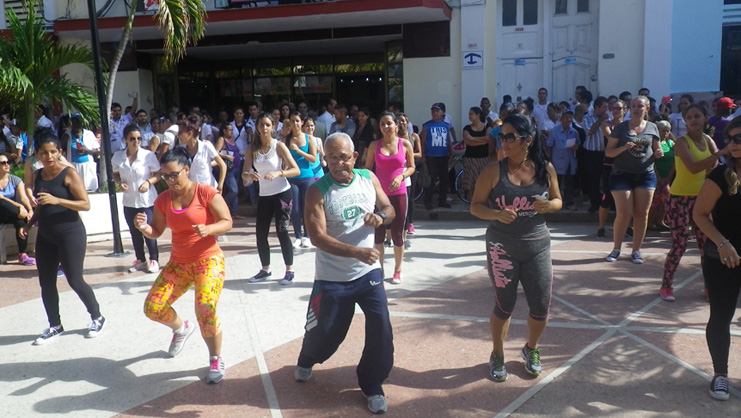 Incentivar la práctica de ejercicios fue uno de los objetivos de la intervención comunitaria de Salud. /Fotos: Leyaní Díaz