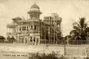 El Palacio de Valle durante su construcción. / Foto: Cortesía de la Oficina del Conservador de la Ciudad de Cienfuegos