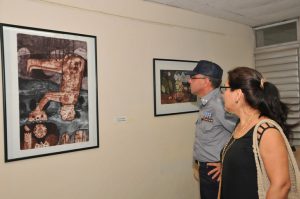 Por la efeméride fue inaugurada la exposición Retrospectiva, del artista de la plástica Alexander Cárdenas Pérez. /Foto: Juan Carlos Dorado