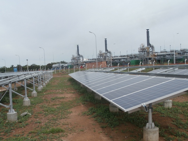 En la localidad de Yaguaramas se instala el mayor parque fotovoltaico de Cienfuegos. Foto: Cortesía de la Empresa Eléctrica