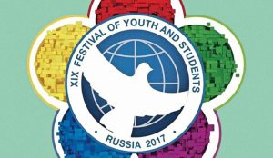 Imagotipo de la decimonovena edición del Festival Mundial de la Juventud y los Estudiantes, en la ciudad rusa de Sochi.