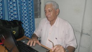 Toda mi vida he trabajado porque me ha gustado cuanto he hecho”, asegura Ángel Raúl León Pérez, notable científico de Cienfuegos. /Foto: Yudith