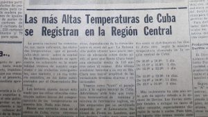 Agosto calentaba con énfasis en la provincia de Las Villas. Cienfuegos no era la excepción.