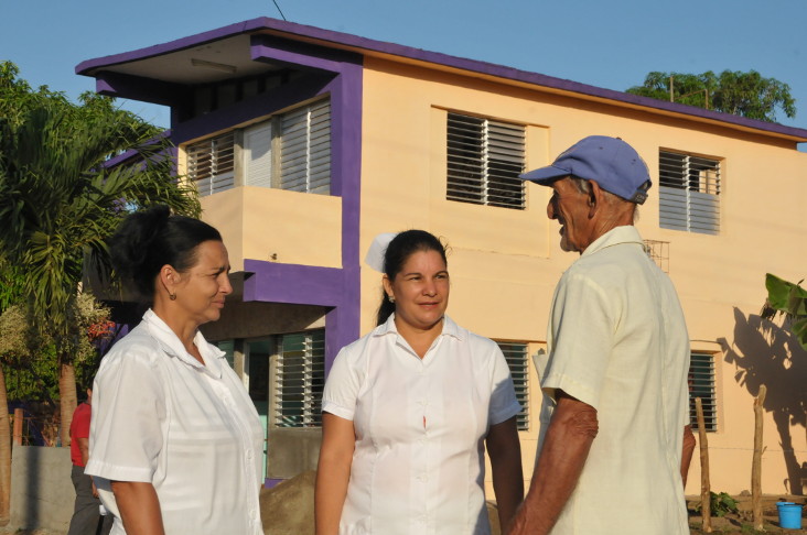 Las mejoras constructivas del consultorio del médico en Guayabales benefician a más de 670 habitantes de esa localidad aguadense. /Foto: Juan Carlos Dorado