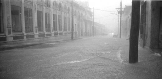 Lluvias de junio en Cienfuegos provocando grandes inundaciones.