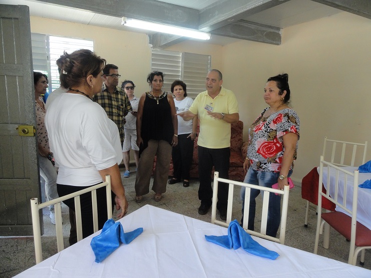 Sala de corta estadía y de visita de familiares en el Hospital Psiquiátrico de Cienfuegos. /Foto: Dorado