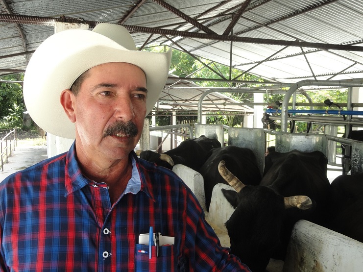 Camilo Cabrera Otero, presidente de la Cooperativa de Producción Agropecuaria La Aguadita, Rodas./Foto: Dorado