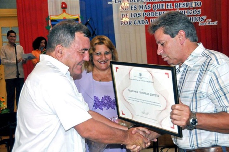 José Feliciano Escobedo Batista (Cianito), uno de los galardonados con el Premio Nacional de Cultura Comunitaria. / Foto: Dorado