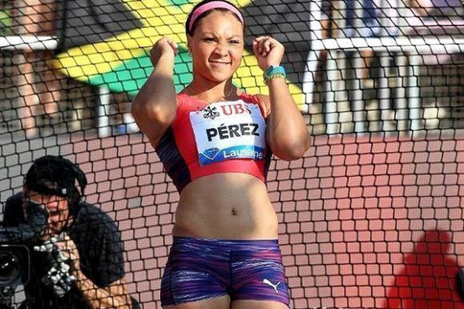 Discóbola Yaimé Pérez, mejor atleta cubana del año. /Foto: Getty Images