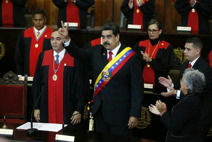 Maduro inicia un nuevo período de mandato en Venezuela. Foto: @ViceVenezuela/ Twitter.