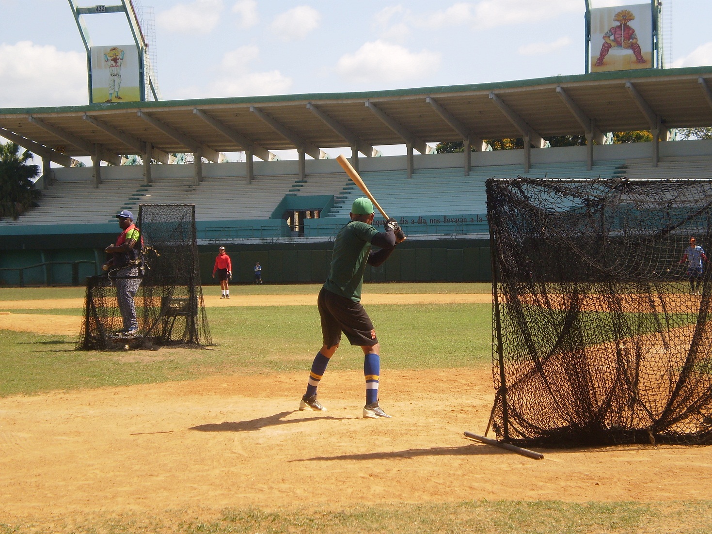 Como preselección, mantienen sus jornadas de entrenamiento en el estadio 5 de Septiembre. /Foto: Darilys Reyes Sánchez