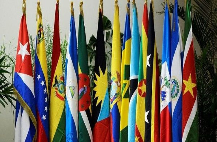 Banderas de las naciones reunidas en el ente integracionista que reclama a Estados Unidos poner fin al bloqueo contra Cuba. /Foto: Telesur