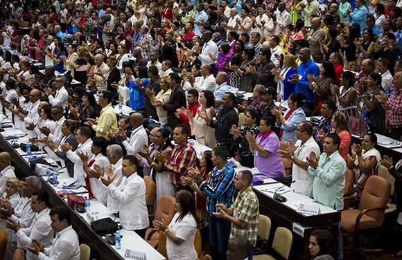 Clausura del XXI Congreso de la CTC. /Foto: Irene Pérez (Cubadebate)