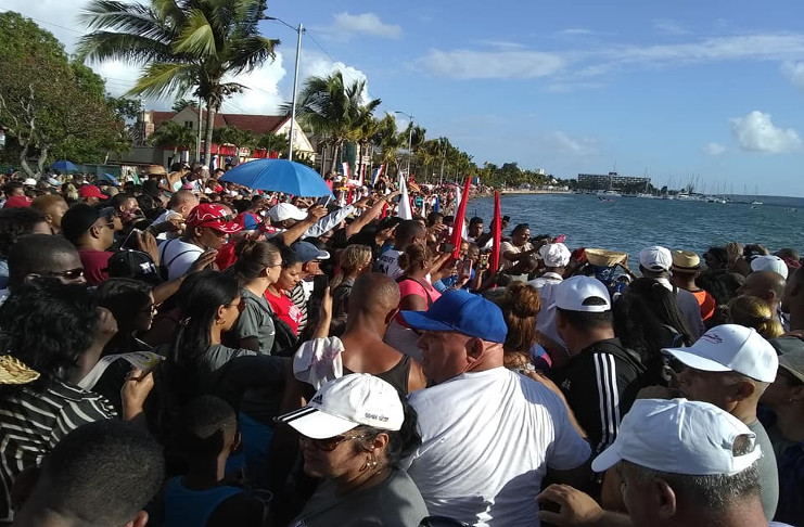 Festimar fue inaugurada la víspera con notable convocatoria de público. /Foto: Cuenta en Twitter del Gobierno municipal de Cienfuegos @CienfuegosPoder