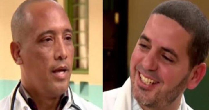 Doctores Assael Herrera Correa (izq.) y Landy Rodríguez Hernández, de Las Tunas y Villa Clara, respectivamente.