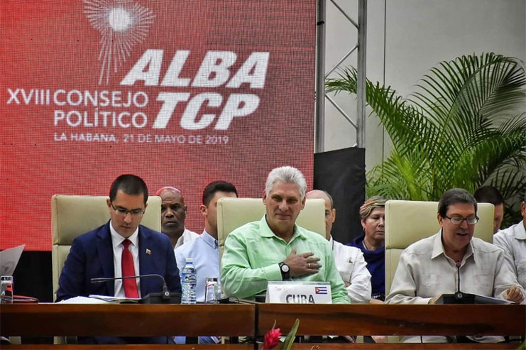 La clausura del XVIII Consejo Político de la ALBA-TCP se honró con la presencia del mandatario cubano, Miguel Díaz-Canel Bermúdez. /Foto: PL