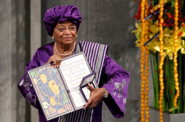 Ellen Johnson-Sirleaf es la primera presidenta de Liberia y del continente africano en llegar al poder político, premiada además con el Nobel de la Paz. /Foto: Tomada del sitio web AfricaNews