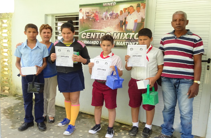 Los niños del centro mixto escolar Armando Mestre reciben orientación vocacional ambiental desde los primeros grados. /Foto: Cortesía de la entrevistada