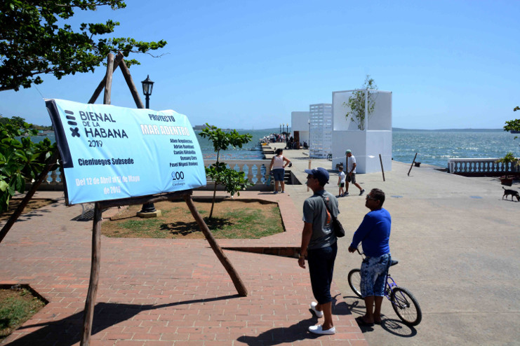 La Bienal de La Habana en Cienfuegos es un acontecimiento inédito. /Foto: Modesto Gutiérrez Cabo (ACN)