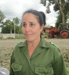 Maydelín Cruz Carballido, presidenta del Consejo de Defensa en Palmira. /Foto: Magalys