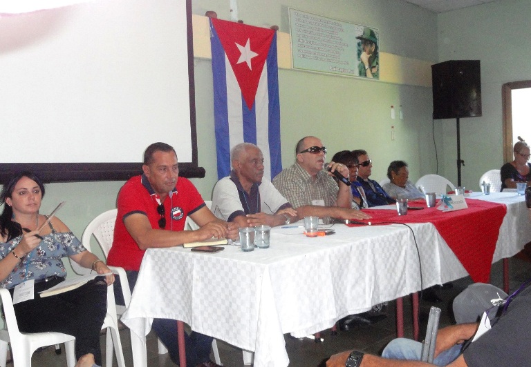 Presidencia de la Asamblea de Balance de la ANCI en Cienfuegos./Foto: Magalys Chaviano