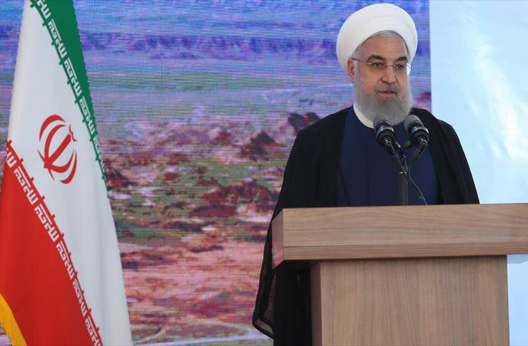 El presidente de Irán, Hasan Rohani, ofrece un discurso en la provincia de Azerbaiyán Occidental, ubicada en el noroeste del país, 21 de mayo de 2019. /Foto: HispanTV